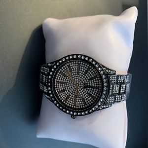 Black Sassy Jones Crystal Watch